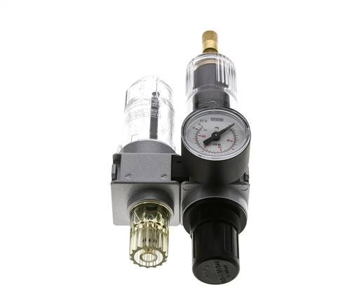 FRL 2 Partes G1/4'' 700l/min 0.5-10.0bar/7-145psi Auto 40 mm Manómetro Policarbonato Multifix 0