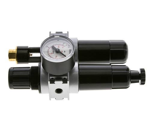 FRL 2 Partes G1/8'' 700l/min 0.5-10.0bar/7-145psi Semi-Auto 40 mm Manómetro Metal Multifix 0