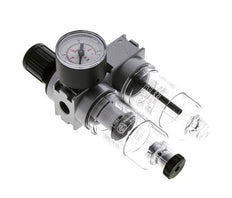 FRL 2 Partes G1/4'' 700l/min 0.5-10.0bar/7-145psi Semi-Auto 40 mm Manómetro Policarbonato Multifix 0