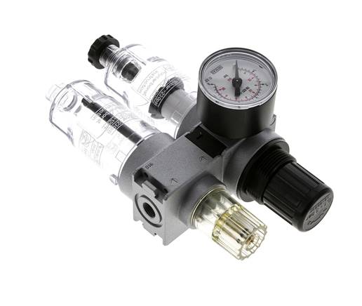 FRL 2 Partes G1/8'' 700l/min 0.1-3.0bar/1-44psi Semi-Auto 40 mm Manómetro Policarbonato Multifix 0