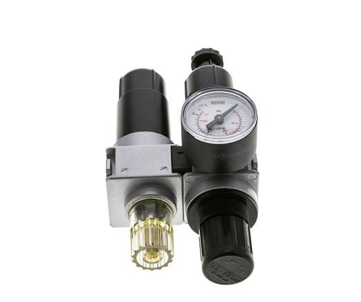 FRL 2 Partes G1/4'' 700l/min 0.5-10.0bar/7-145psi Semi-Auto 40 mm Manómetro Metal Multifix 0