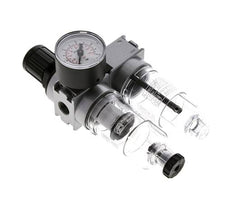 FRL 2 Partes G1/4'' 700l/min 0.2-6.0bar/3-87psi Semi-Auto 40 mm Manómetro Policarbonato Multifix 0