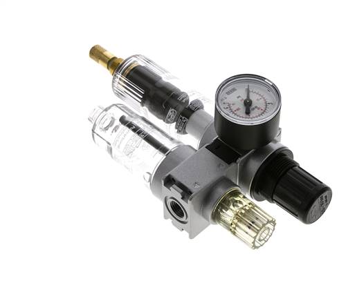 FRL 2 Partes G1/4'' 700l/min 0.5-10.0bar/7-145psi Auto 40 mm Manómetro Policarbonato Multifix 0