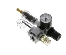 FRL 2 Partes G1/4'' 700l/min 0.5-10.0bar/7-145psi Auto 40 mm Manómetro Policarbonato Multifix 0
