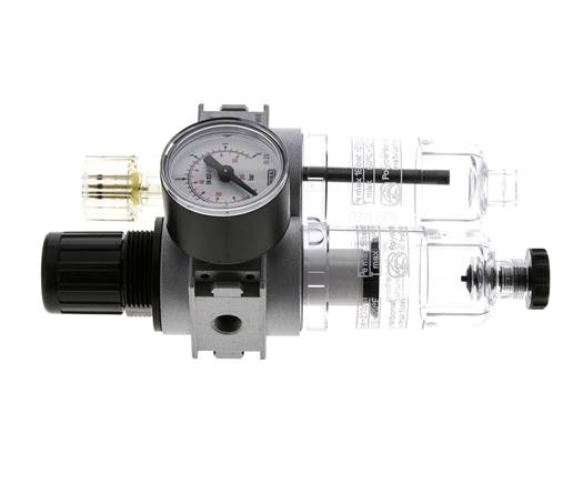 FRL 2 Partes G1/8'' 700l/min 0.1-3.0bar/1-44psi Semi-Auto 40 mm Manómetro Policarbonato Multifix 0