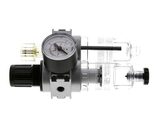 FRL 2 Partes G1/8'' 700l/min 0.5-10.0bar/7-145psi Semi-Auto 40 mm Manómetro Policarbonato Multifix 0
