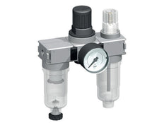 FRL 3 Partes G1/4'' 750l/min 0.5-10.0bar/7-145psi Auto (Cerrado Sin Presión) Manómetro 40 mm Policarbonato Multifix 0