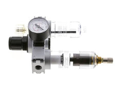 FRL 3 Partes G1/4'' 750l/min 0.5-10.0bar/7-145psi Auto (Cerrado Sin Presión) Manómetro 40 mm Policarbonato Multifix 0