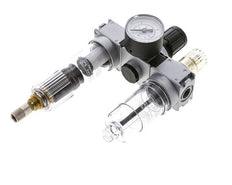FRL 3 Partes G1/4'' 750l/min 0.5-10.0bar/7-145psi Auto (Cerrado Sin Presión) Manómetro 40 mm Policarbonato Multifix 0