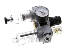 FRL 3 Partes G1/8'' 750l/min 0.2-6.0bar/3-87psi Semi-Auto 40 mm Manómetro Policarbonato Multifix 0