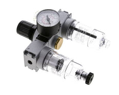 FRL 3 Partes G1/8'' 750l/min 0.2-6.0bar/3-87psi Semi-Auto 40 mm Manómetro Policarbonato Multifix 0