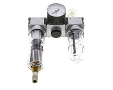 FRL 3 Partes G1/4'' 750l/min 0.5-10.0bar/7-145psi Auto (Cerrado Sin Presión) Manómetro 40 mm Policarbonato Multifix 0