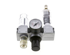 FRL 3 Partes G1/4'' 750l/min 0.5-10.0bar/7-145psi Auto (Cerrado Sin Presión) Manómetro 40 mm Policarbonato Multifix 0