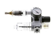 FRL 3 Partes G1/4'' 750l/min 0.5-10.0bar/7-145psi Auto (Cerrado Sin Presión) Manómetro 40 mm Policarbonato Multifix 0