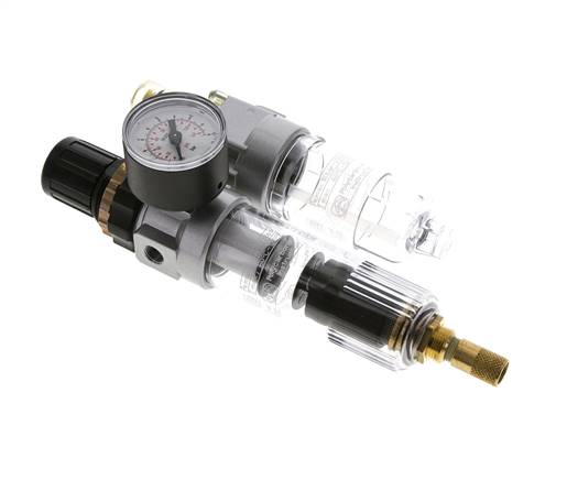 FRL 2 Partes G1/8'' 350l/min 0.5-6.0bar/7-87psi Auto Policarbonato Estándar 0