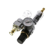 FRL 2 Partes G1/8'' 350l/min 0.5-6.0bar/7-87psi Auto Policarbonato Estándar 0
