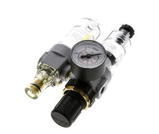 FRL 2 Partes G1/8'' 350l/min 0.5-16.0bar/7-232psi Semi-Auto Policarbonato Estándar 0