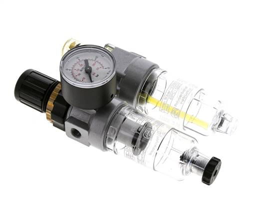 FRL 2 Partes G1/8'' 350l/min 0.5-16.0bar/7-232psi Semi-Auto Policarbonato Estándar 0