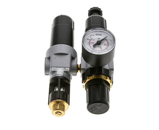 FRL 2 Partes G1/8'' 350l/min 0.5-10.0bar/7-145psi Semi-Auto Metal Estándar 0