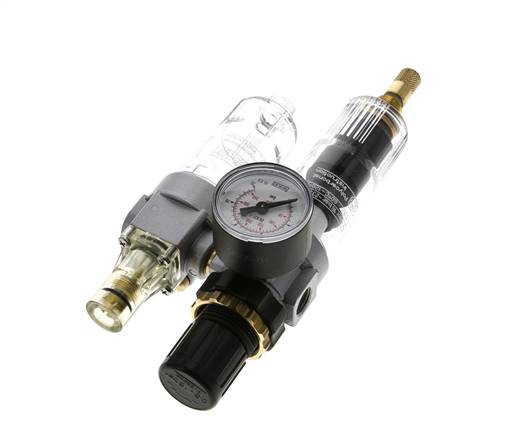 FRL 2 Partes G1/4'' 350l/min 0.5-16.0bar/7-232psi Auto Policarbonato Estándar 0