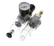 FRL 2 Partes G1/8'' 350l/min 0.5-10.0bar/7-145psi Semi-Auto Policarbonato Estándar 0