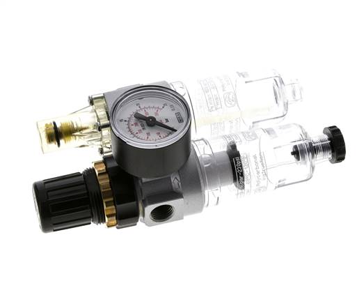 FRL 2 Partes G1/4'' 350l/min 0.5-16.0bar/7-232psi Semi-Auto Policarbonato Estándar 0