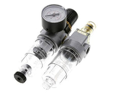 FRL 2 Partes G1/4'' 350l/min 0.5-10.0bar/7-145psi Semi-Auto Policarbonato Estándar 0