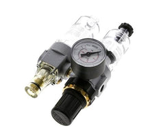 FRL 2 Partes G1/8'' 350l/min 0.5-10.0bar/7-145psi Semi-Auto Policarbonato Estándar 0