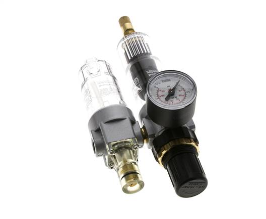 FRL 2 Partes G1/4'' 350l/min 0.5-16.0bar/7-232psi Auto Policarbonato Estándar 0