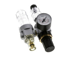 FRL 2 Partes G1/4'' 350l/min 0.5-10.0bar/7-145psi Semi-Auto Policarbonato Estándar 0