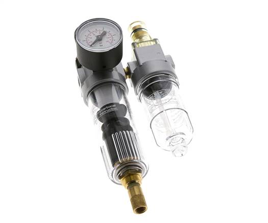FRL 2 Partes G1/8'' 350l/min 0.5-6.0bar/7-87psi Auto Policarbonato Estándar 0