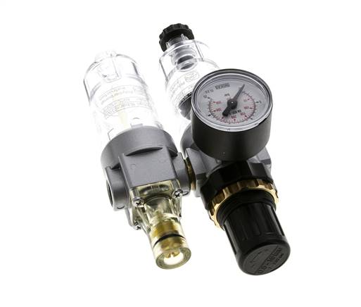 FRL 2 Partes G1/4'' 350l/min 0.5-16.0bar/7-232psi Semi-Auto Policarbonato Estándar 0