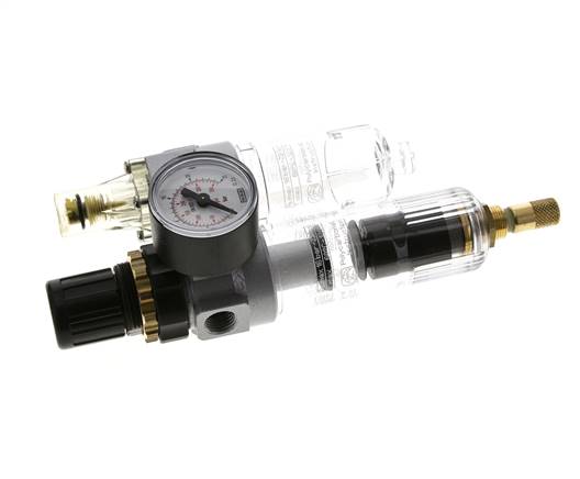 FRL 2 Partes G1/4'' 350l/min 0.5-16.0bar/7-232psi Auto Policarbonato Estándar 0