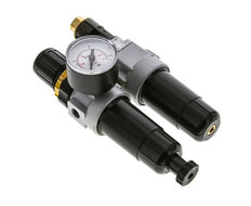 FRL 2 Partes G1/8'' 350l/min 0.5-10.0bar/7-145psi Semi-Auto Metal Estándar 0