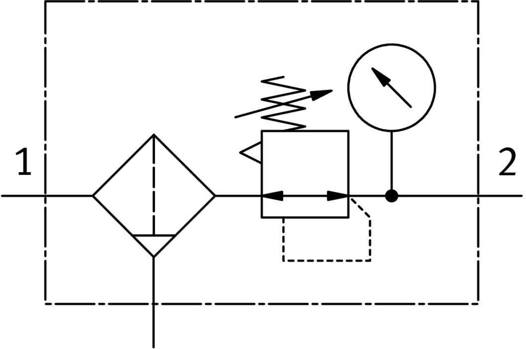 Festo Filtro Regulador G1/4'' 0,5-12bar 1400l/min 40µm Mini - 159631
