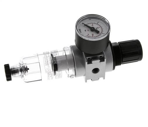 Filtro-regulador G1/8'' 1450l/min 0,5-10,0bar/7-145psi Manómetro de 40 mm Multifix 0