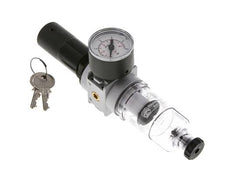 Filtro-regulador G1/8'' 1450l/min 0,1-3,0bar/1-44psi Manómetro de 40 mm Bloqueo de cilindro Multifix 0