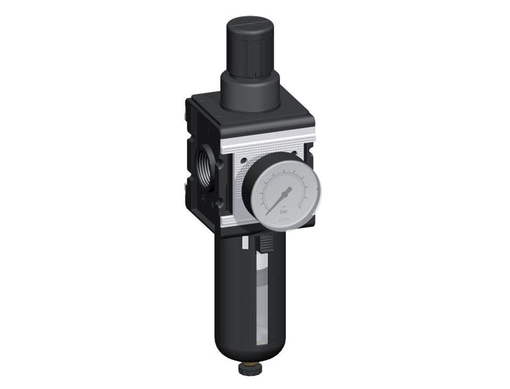 Filtro-regulador G1'' 12000l/min 0.5-16.0bar/7-232psi Semi-Auto Metal Multifix 4