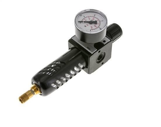 Filtro regulador G1/4'' 1600l/min 0,5-16,0bar/7-232psi Jaula de protección Multifix 1