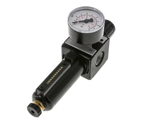 Filtro-regulador G3/8'' 1600l/min 0.2-6.0bar/3-87psi Semi-Auto Metal Multifix 1