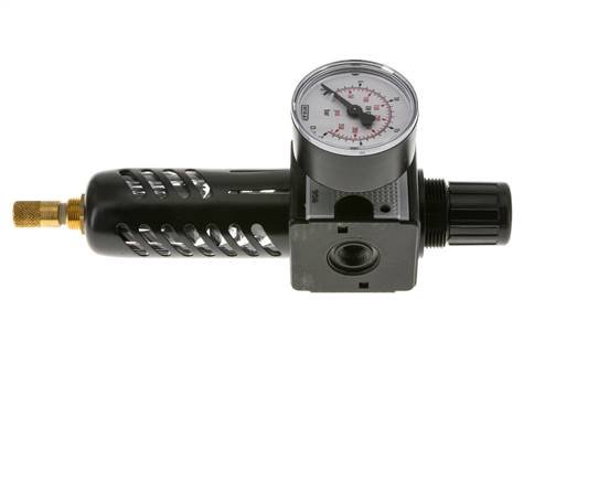 Filtro regulador G1/4'' 1600l/min 0,5-16,0bar/7-232psi Jaula de protección Multifix 1