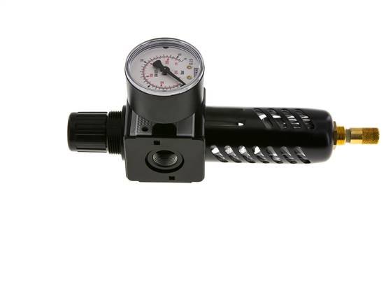 Filtro regulador G3/8'' 1600l/min 0,5-10,0bar/7-145psi Jaula de protección Multifix 1