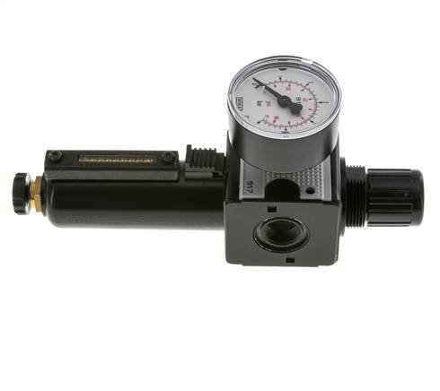 Filtro-regulador G3/8'' 1600l/min 0.1-3.0bar/1-44psi Semi-Auto Metal Multifix 1