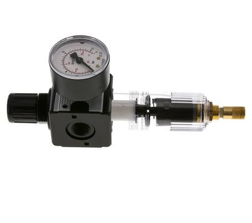Filtro-regulador G3/8'' 1600l/min 0.5-10.0bar/7-145psi Auto Policarbonato Multifix 1