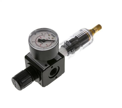 Filtro-regulador G3/8'' 1600l/min 0.5-10.0bar/7-145psi Auto Policarbonato Multifix 1