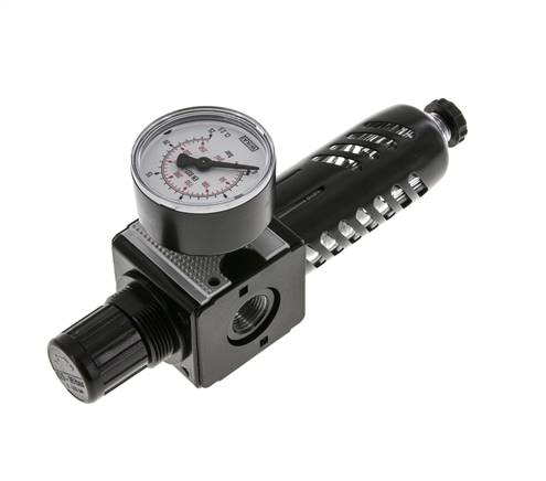 Filtro regulador G3/8'' 1600l/min 0,5-16,0bar/7-232psi Jaula de protección Multifix 1