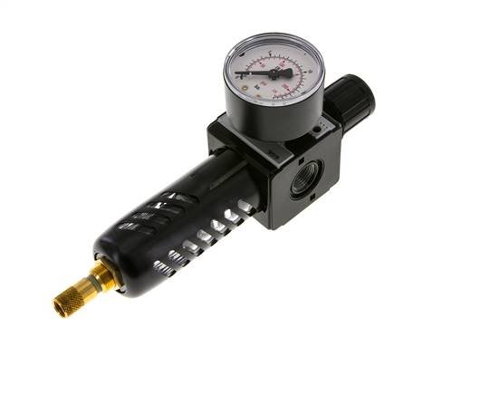 Filtro regulador G3/8'' 1600l/min 0,5-10,0bar/7-145psi Jaula de protección Multifix 1