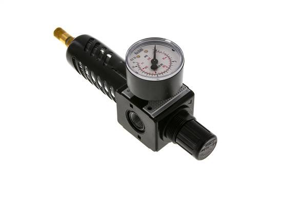Filtro regulador G3/8'' 1600l/min 0,5-10,0bar/7-145psi Jaula de protección Multifix 1