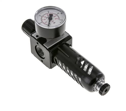 Filtro regulador G3/8'' 1600l/min 0,5-16,0bar/7-232psi Jaula de protección Multifix 1
