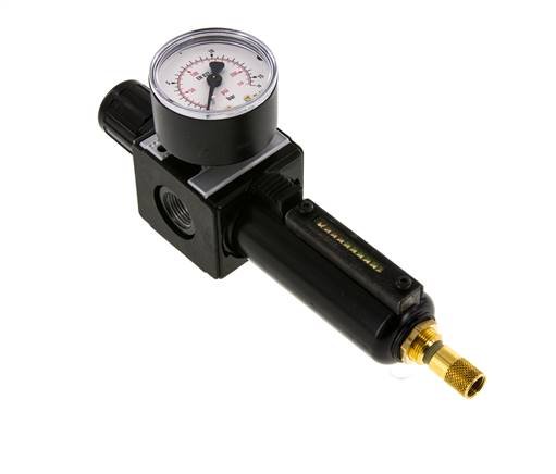 Filtro-regulador G3/8'' 1600l/min 0.5-10.0bar/7-145psi Auto Metal Multifix 1